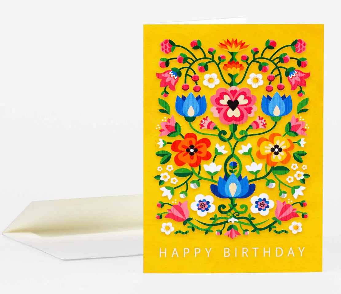 Happy Birthday Flowers Yellow