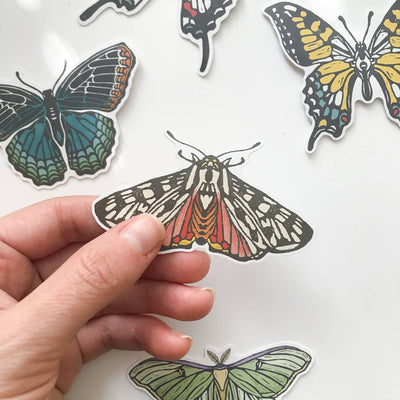 Tiger Moth Butterfly Sticker