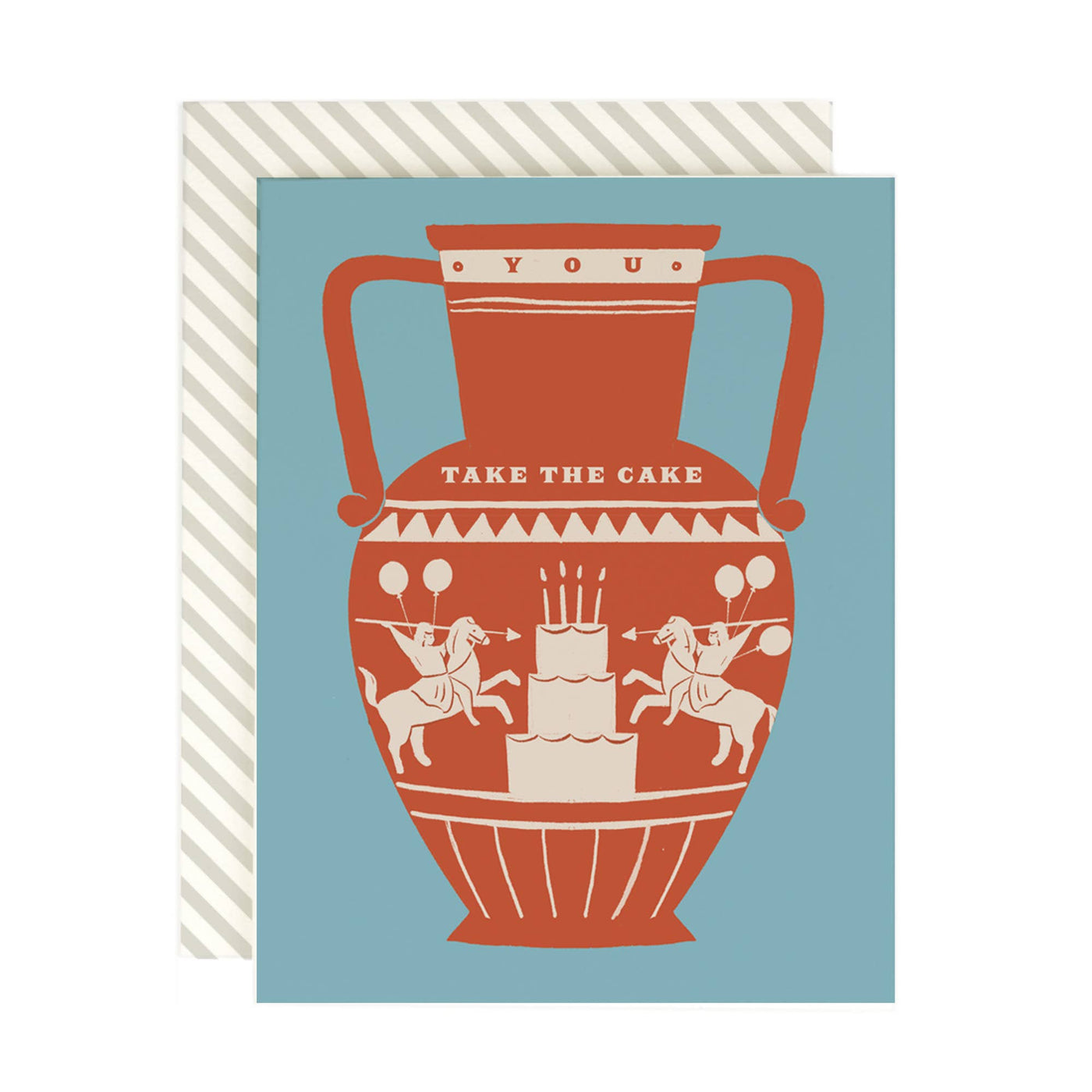 Take the Cake Grecian Vase Birthday Card