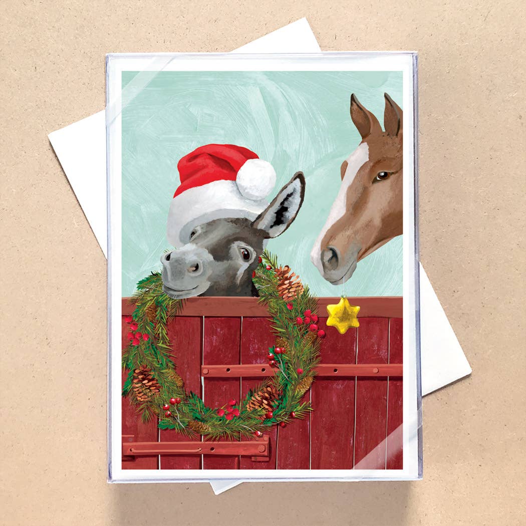 Donkey & Horse Boxed Holiday Cards