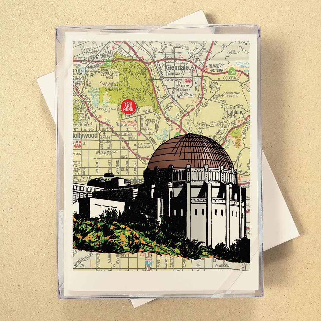You Are Here Map Boxed Cards - see all 7 Cities!