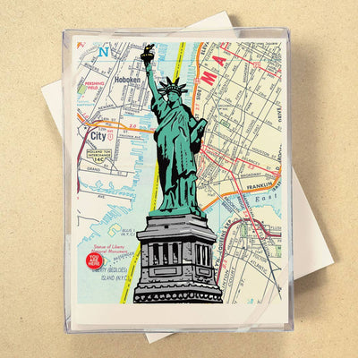 You Are Here Map Boxed Cards - see all 7 Cities!