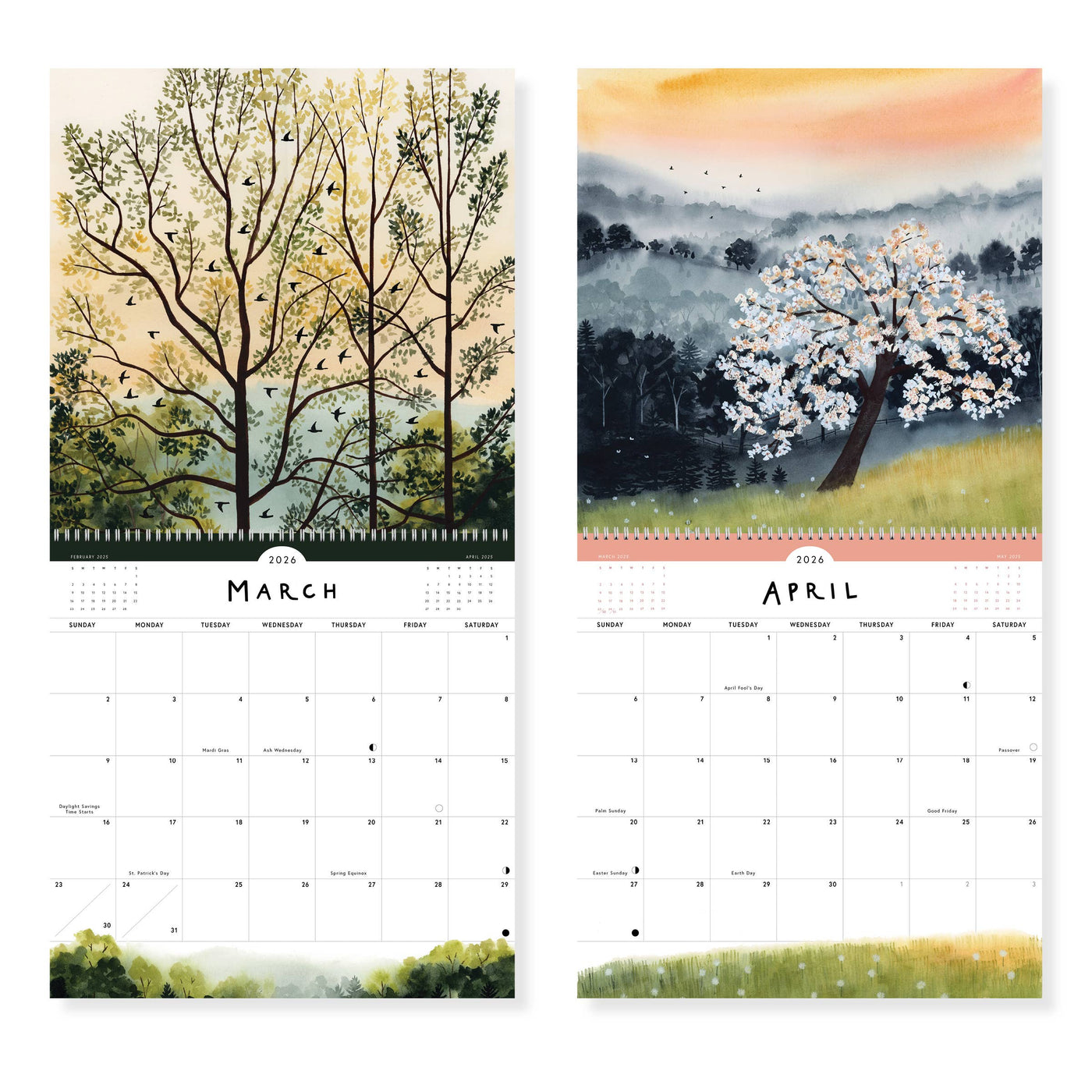 2026 Morning + Evening Large Wall Calendar