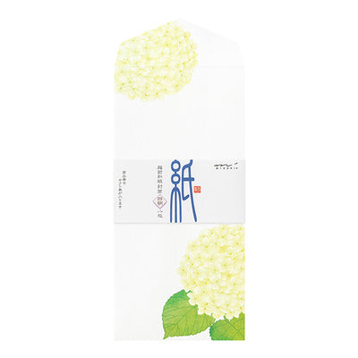 Midori Seasonal Envelopes - 166 Four Designs Hydrangea