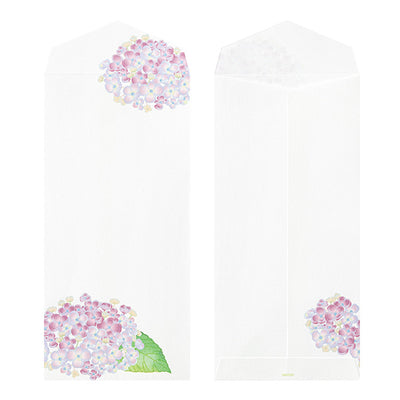 Midori Seasonal Envelopes - 166 Four Designs Hydrangea