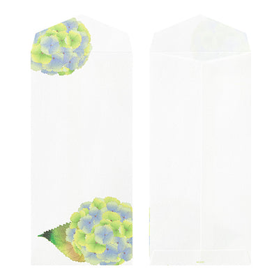 Midori Seasonal Envelopes - 166 Four Designs Hydrangea