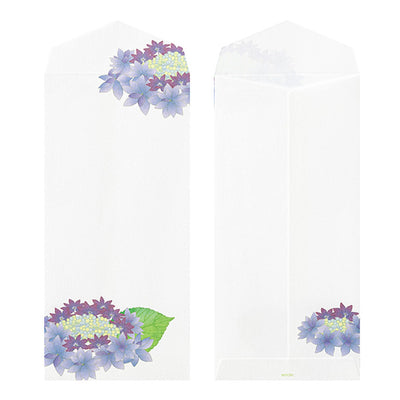 Midori Seasonal Envelopes - 166 Four Designs Hydrangea
