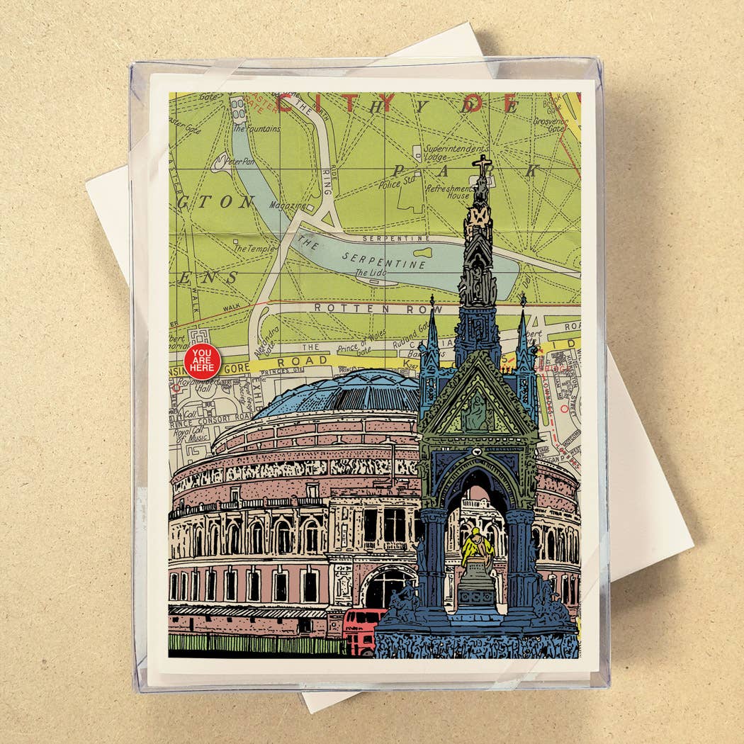 You Are Here Map Boxed Cards - see all 7 Cities!