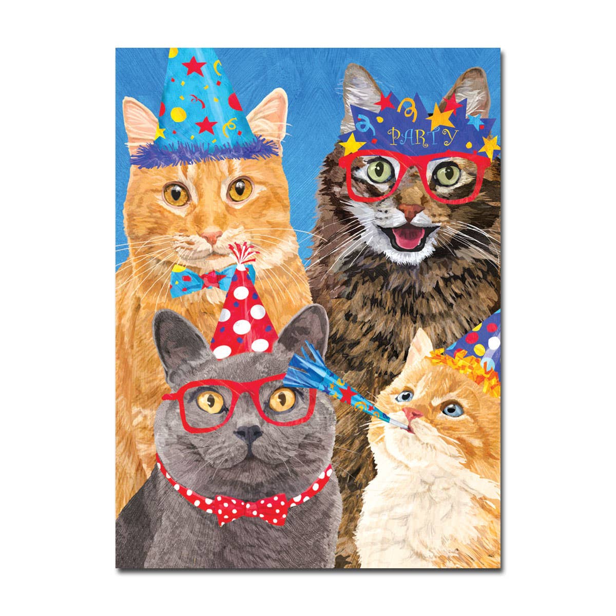 Cat Party Birthday Card