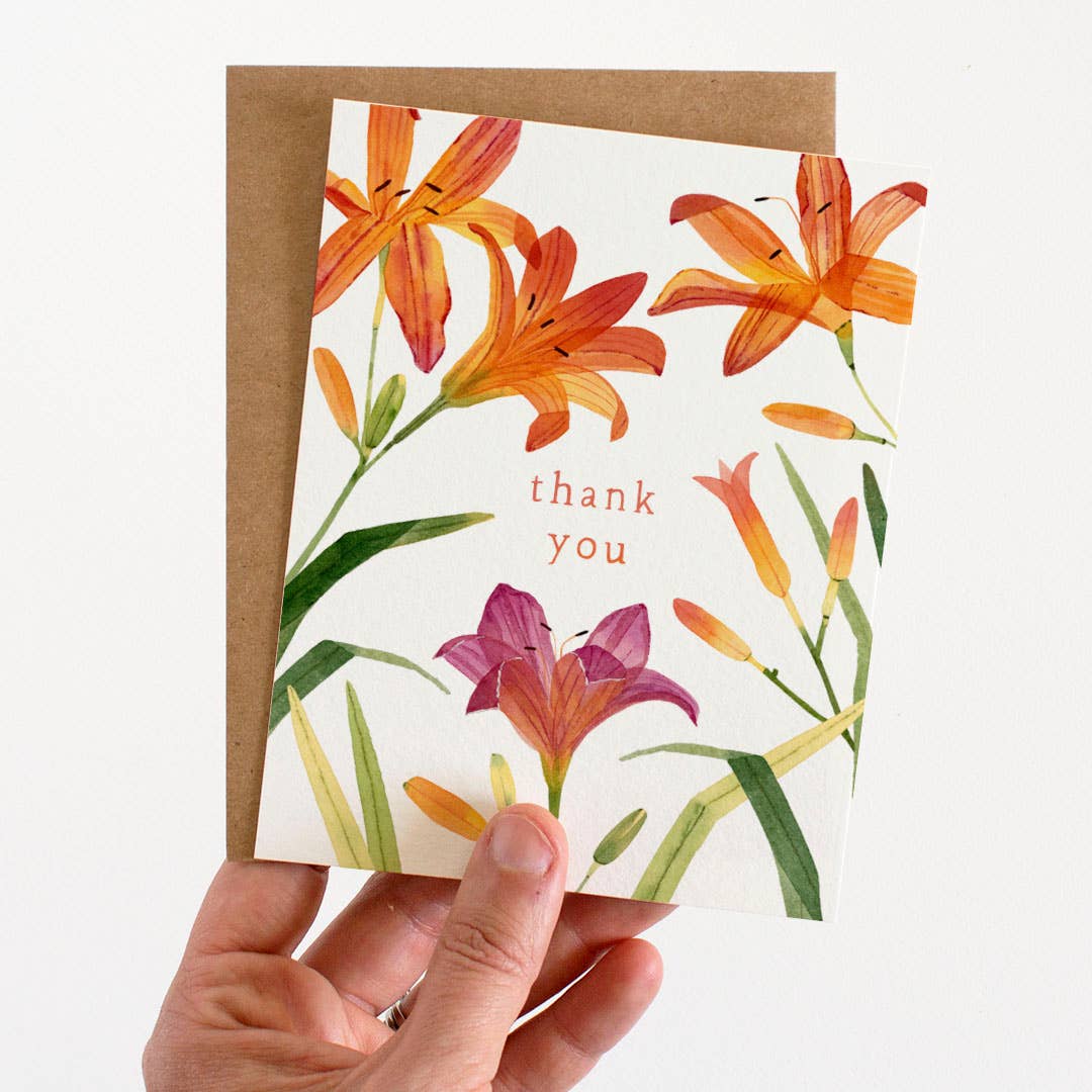 Daylily Thank You Card
