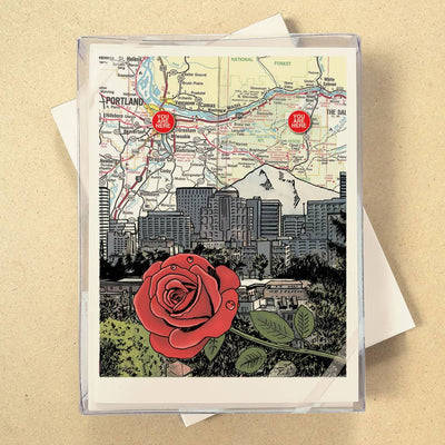 You Are Here Map Boxed Cards - see all 7 Cities!