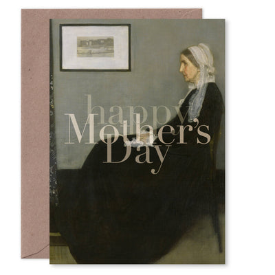 "Happy Mother's Day" (Whistler's ma) A7 Mother's Day card: Recycled white envelopes