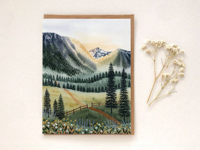 Sunrise Trail Greeting Card