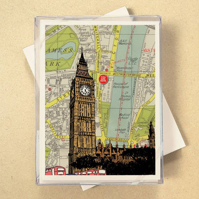 You Are Here Map Boxed Cards - see all 7 Cities!