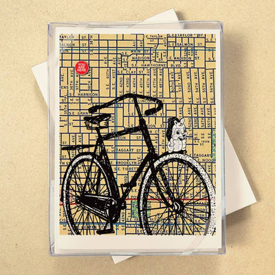 You Are Here Map Boxed Cards - see all 7 Cities!
