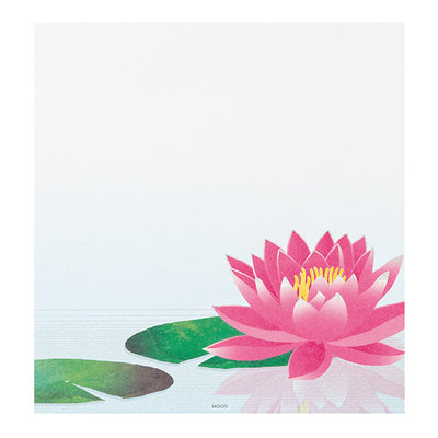 Silk Printed Water Lily Letter Paper