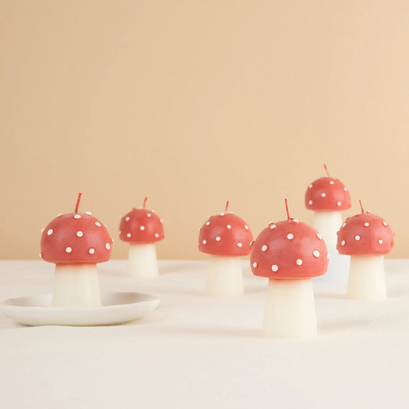 Mini Mushroom Candles 6-pack