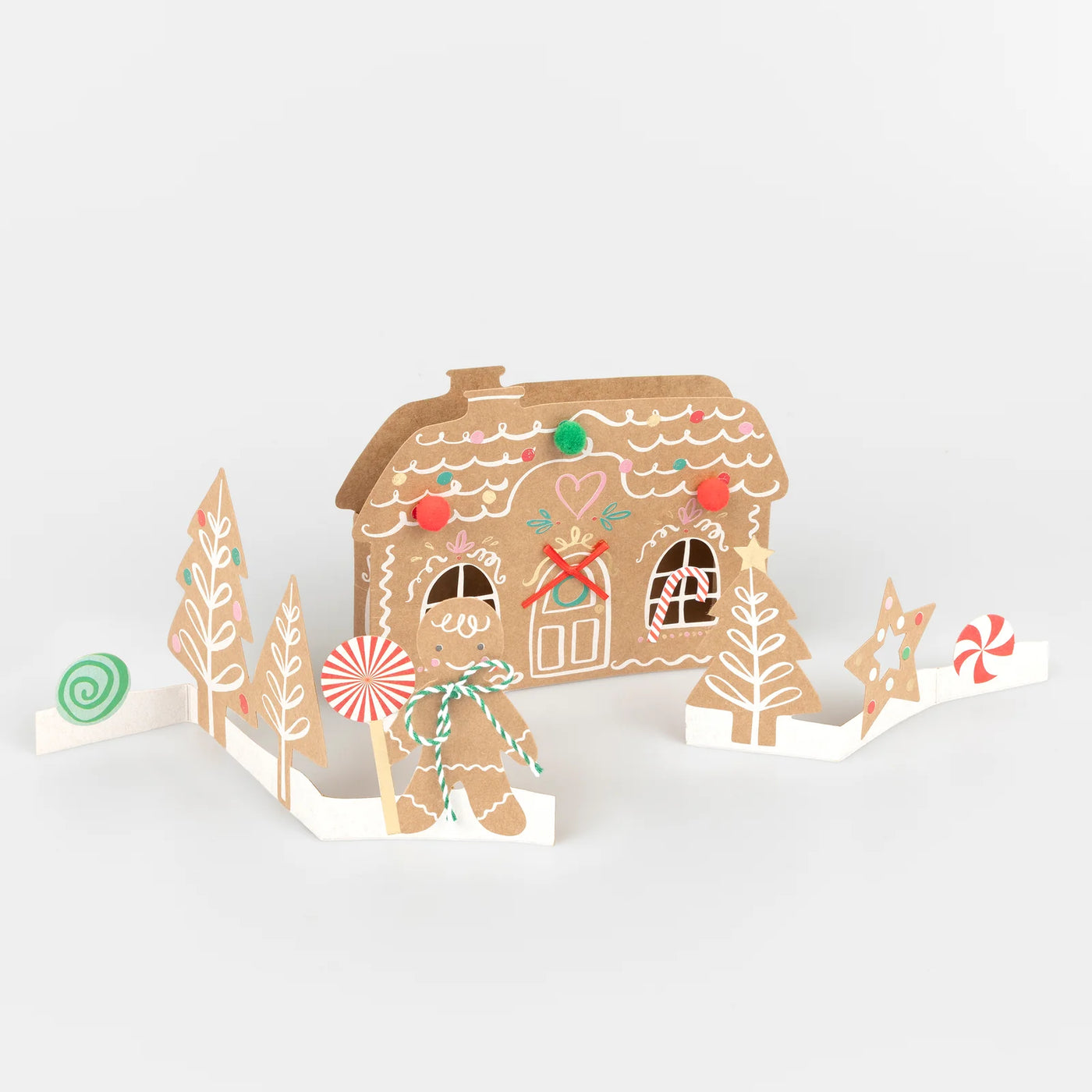 Pop-Up Gingerbread Scene Card