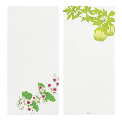 Midori Seasonal Message Letter Pad - 587 Four Designs Summer Flower