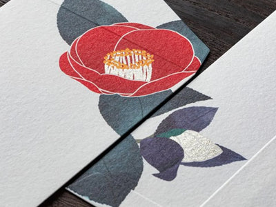 Midori Seasonal Envelopes - 154 Silk Camellia