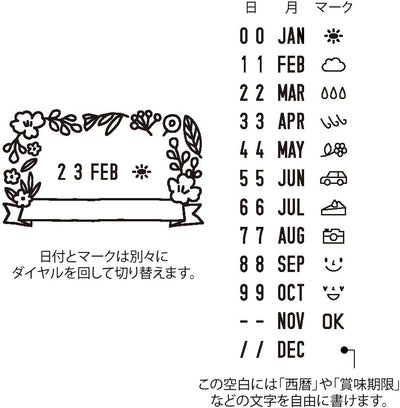Paintable Stamp Rotating Date