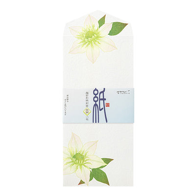 Midori Seasonal Envelopes - 170 Four Designs Summer Flower