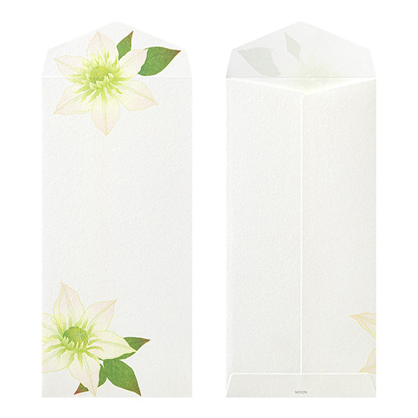Midori Seasonal Envelopes - 170 Four Designs Summer Flower
