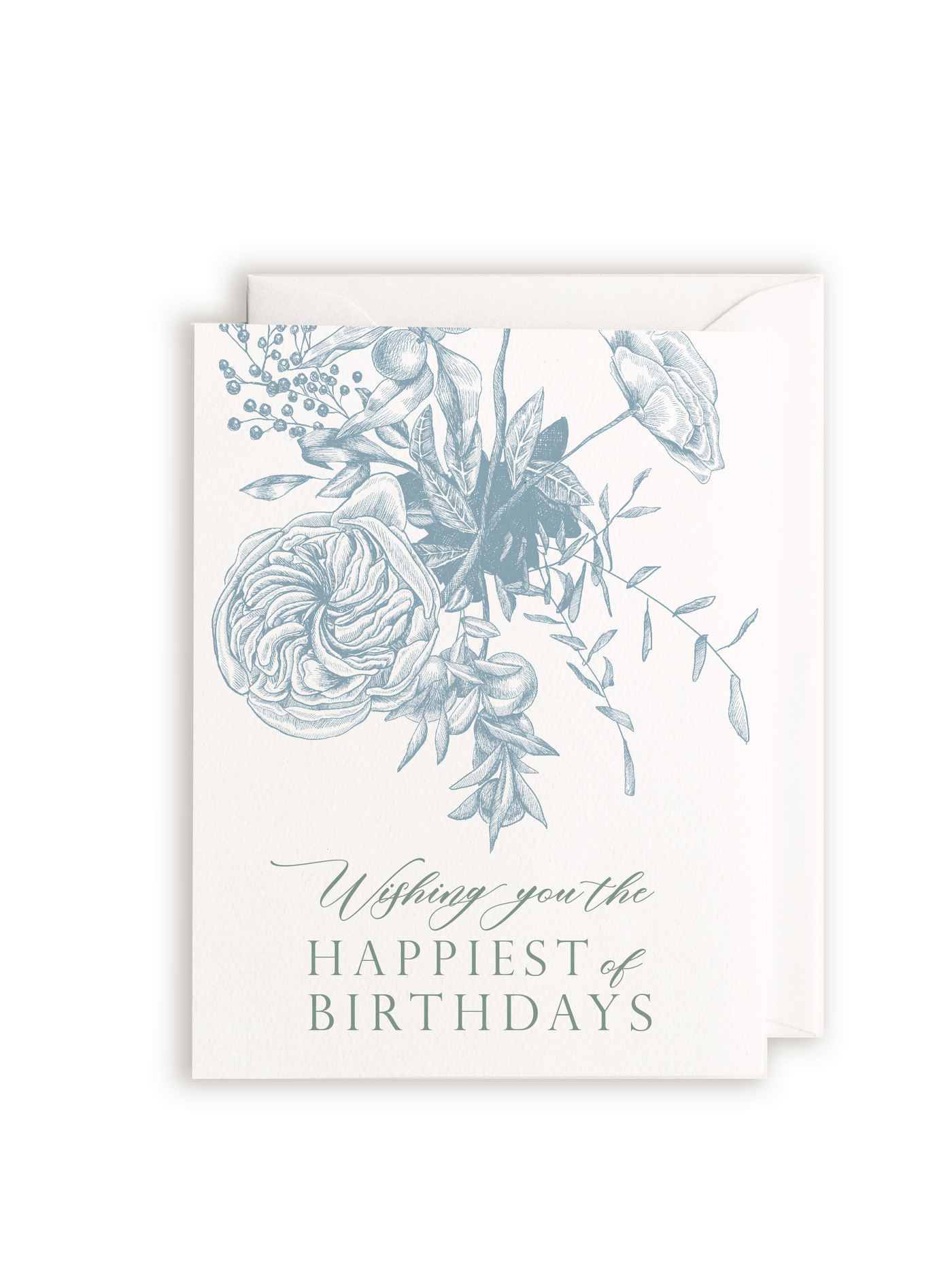 Wishing You the Happiest of Birthdays Letterpress Greeting Card