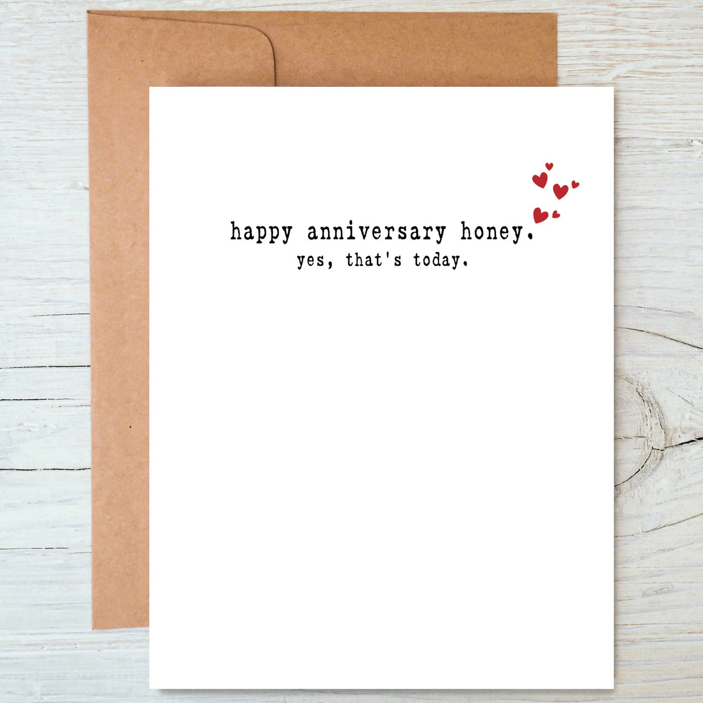 Today Funny Anniversary Card