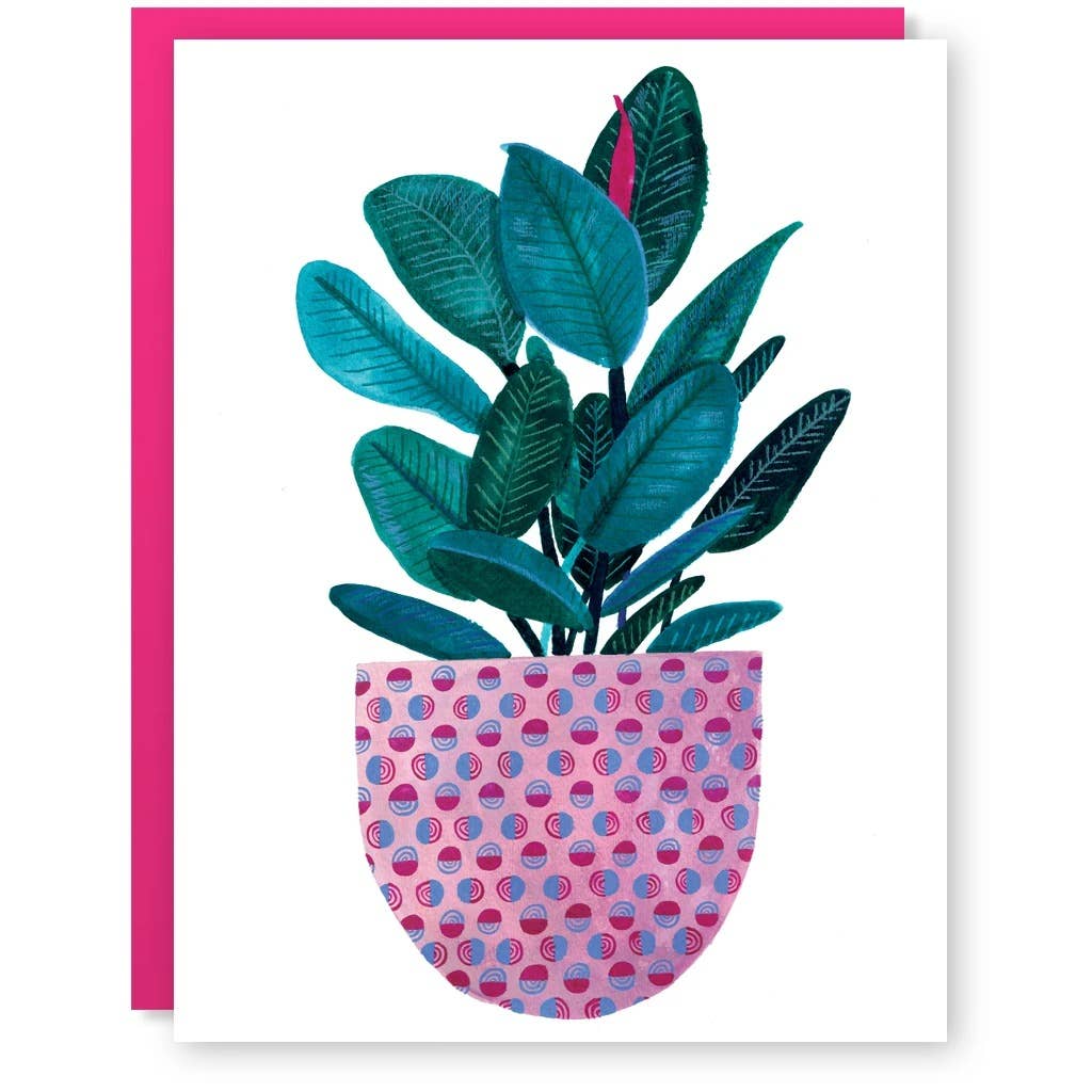 Rubber Plant Card