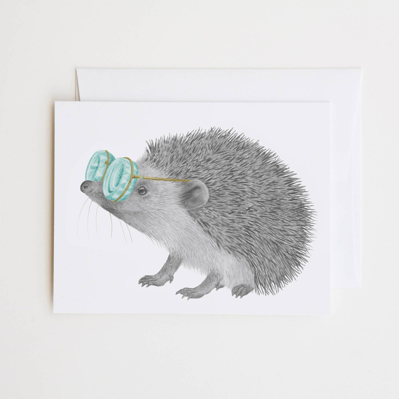 Whitby Valentine European Hedgehog Greeting Card