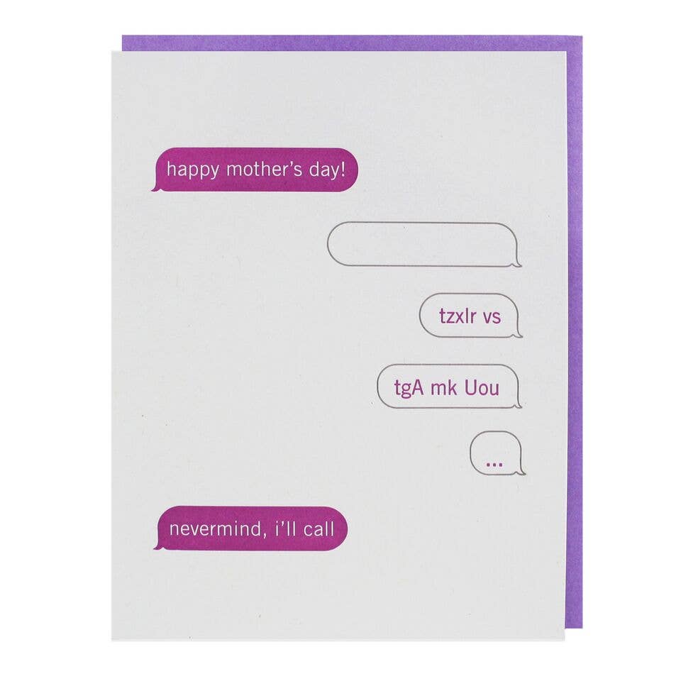 Texting Mother's Day Card