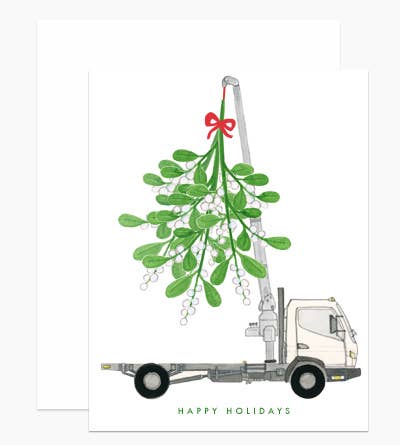 Mistletoe Truck Card