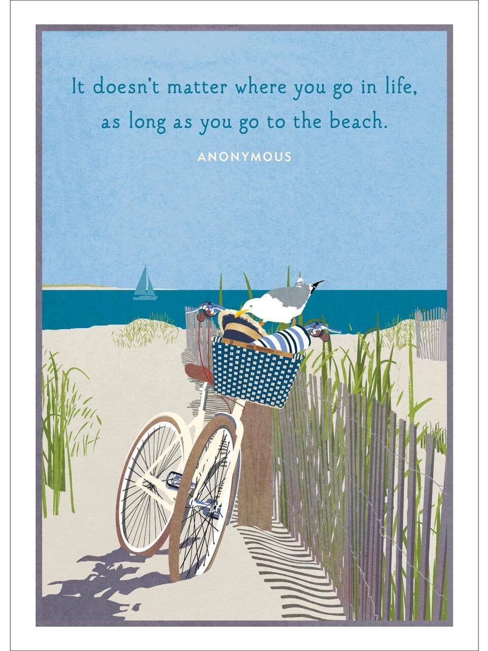 Beach Bike Birthday Card