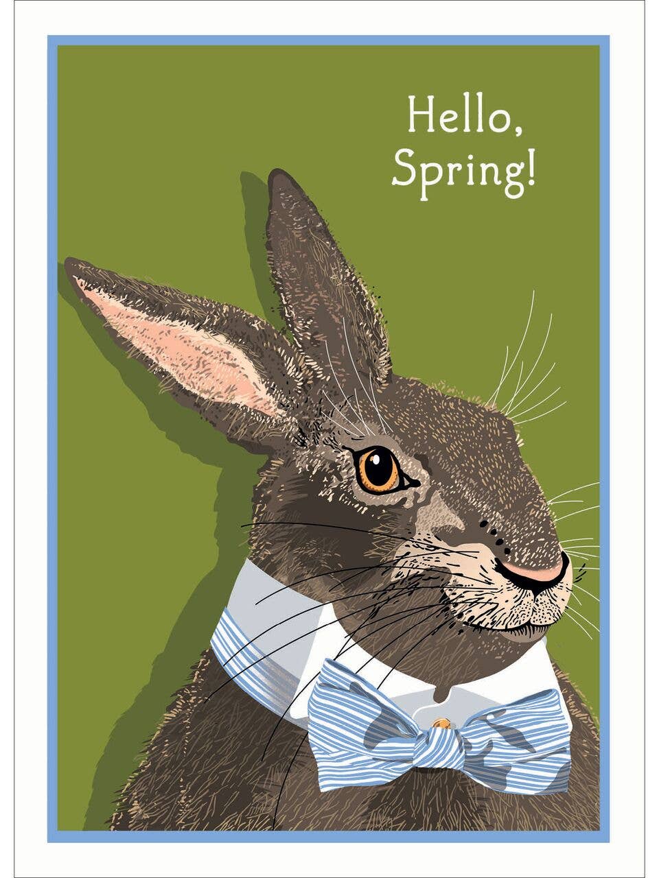 Bow Tie Bunny Easter Card