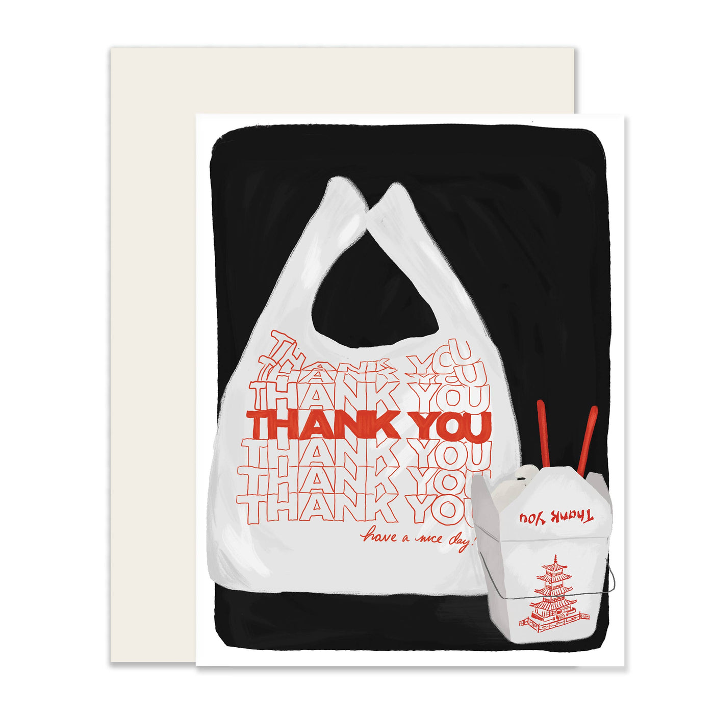 Takeout Thank You Card | Cute Thank You Card