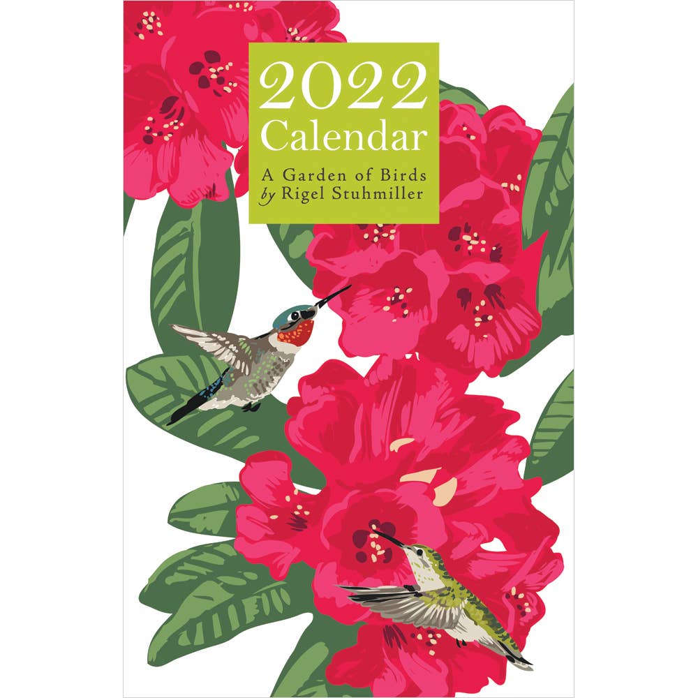 11” x 17” 2022 Garden of Birds Wall Calendar