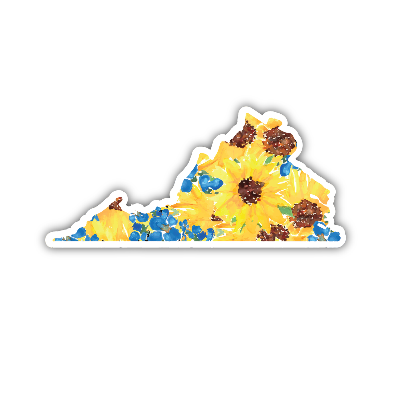 Virginia Sunflowers - Small - Vinyl Sticker