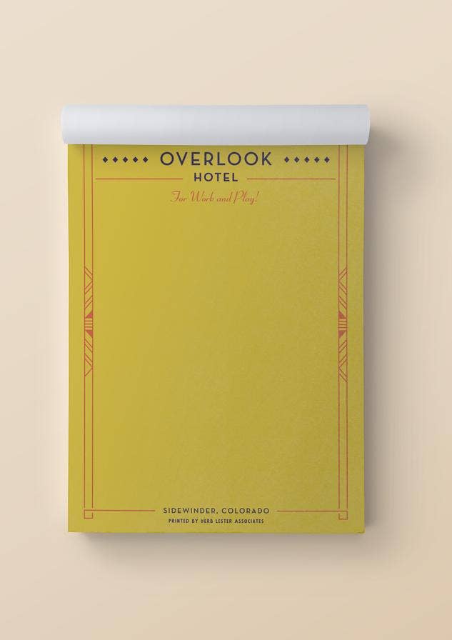 The Overlook Hotel: Fictional Hotel Notepad Set