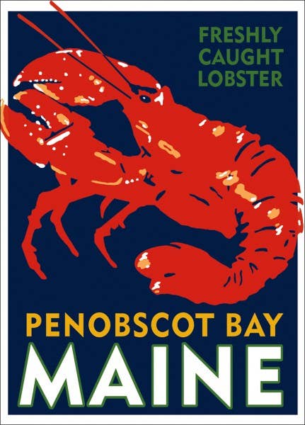 Maine Lobster Luggage Tag