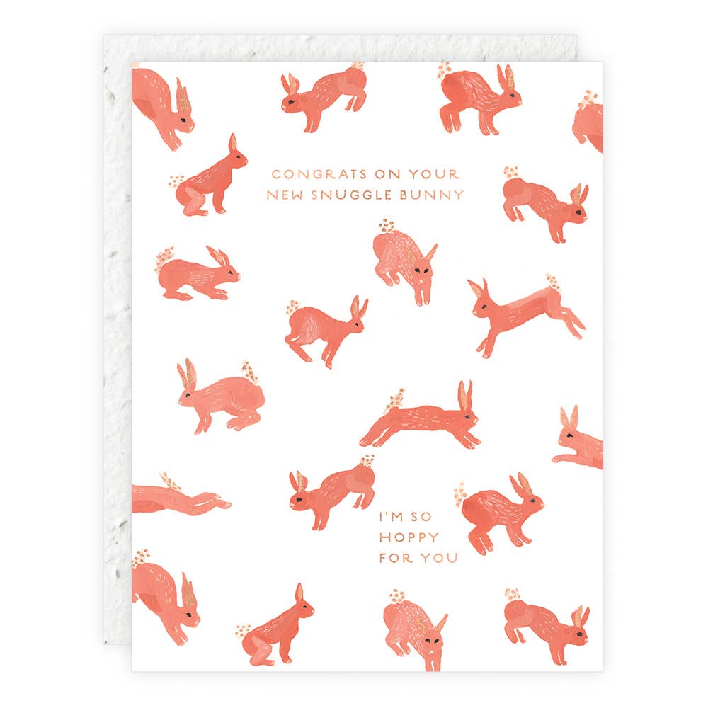 New Snuggle Bunny - Baby Card