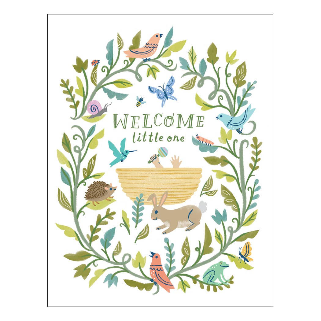 Woodland Welcome Baby Card