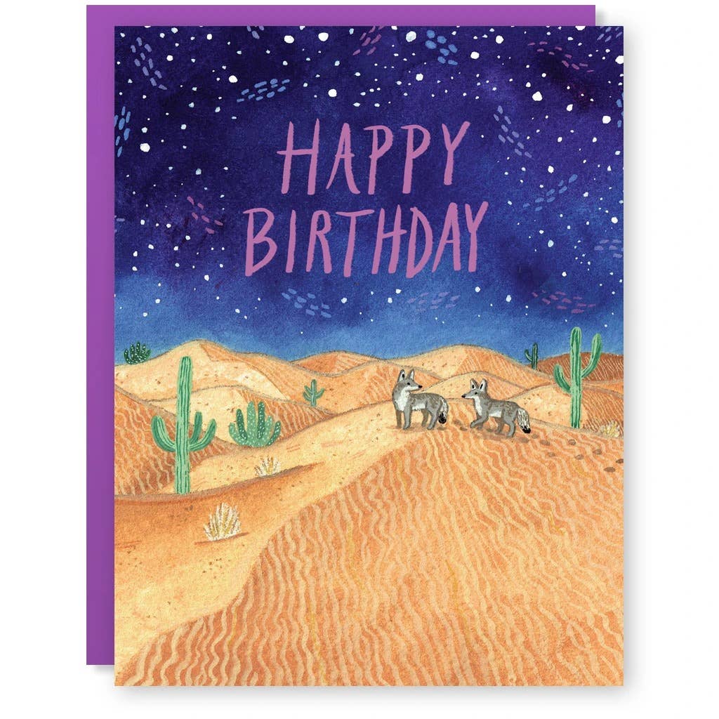 Birthday Coyote Card