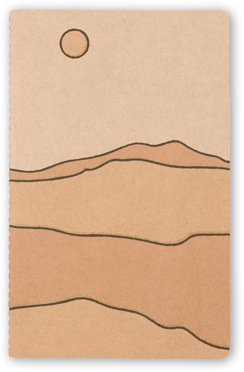 Sandscape Kraft Notebook