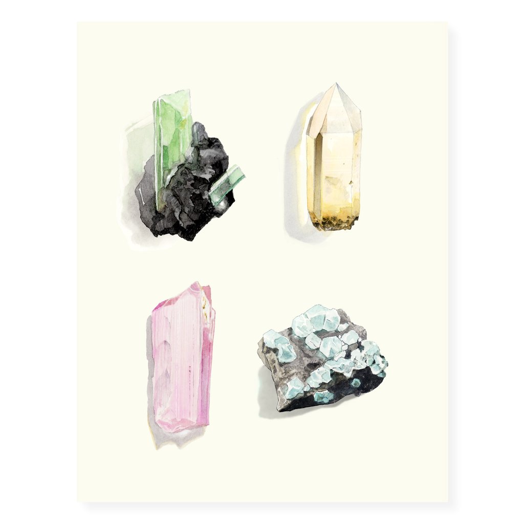 Crystals - Blank Card