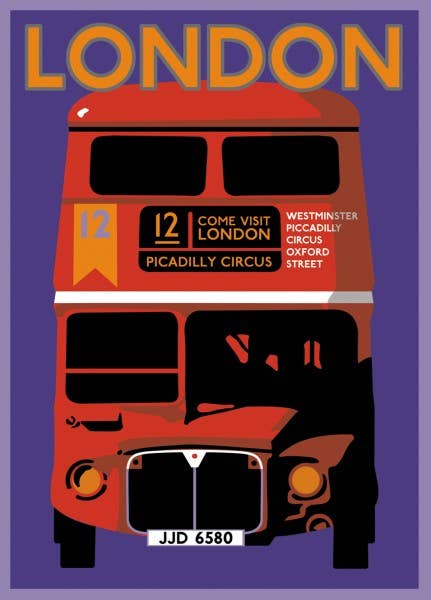 London Bus Luggage Tag
