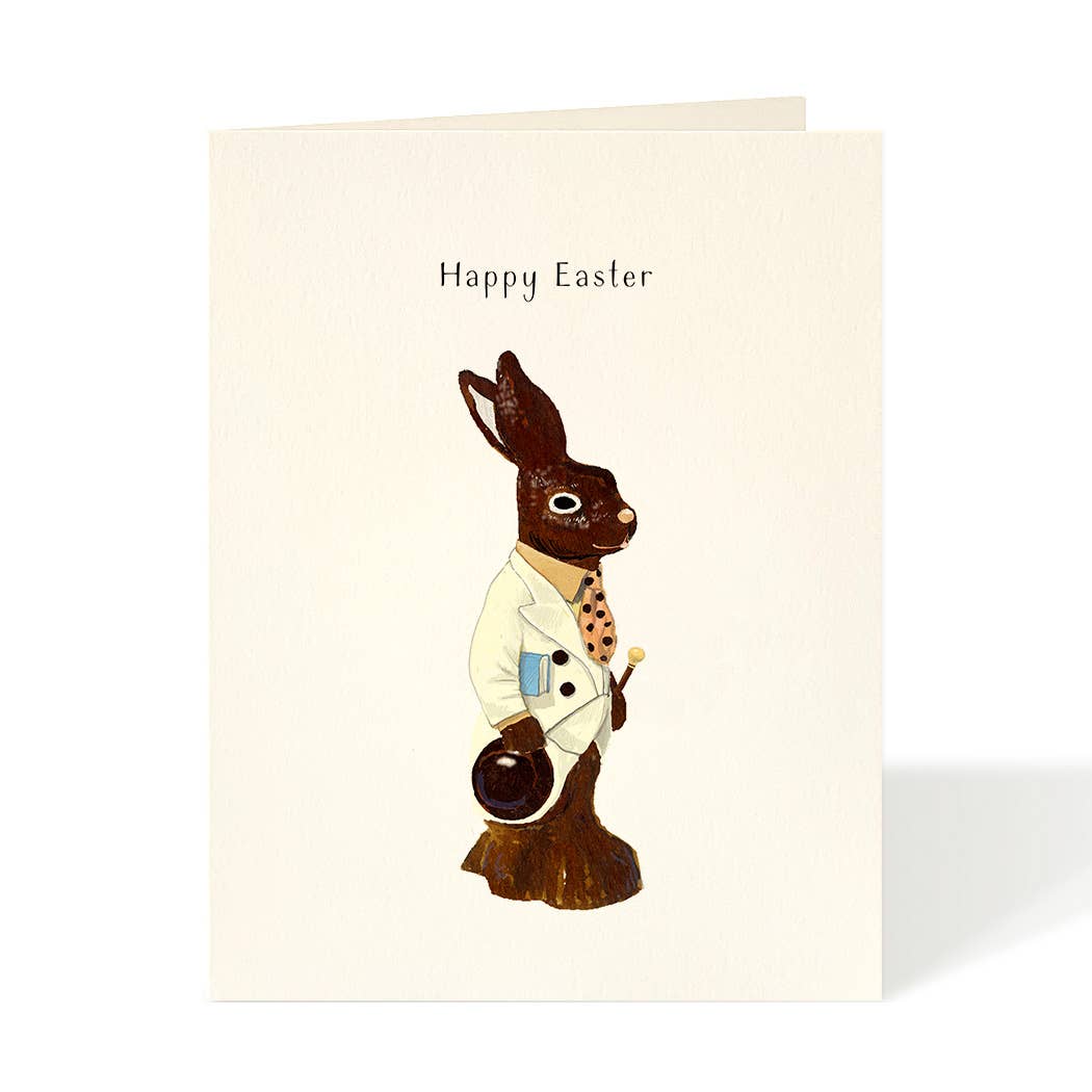 Chocolate Rabbit - Easter Card