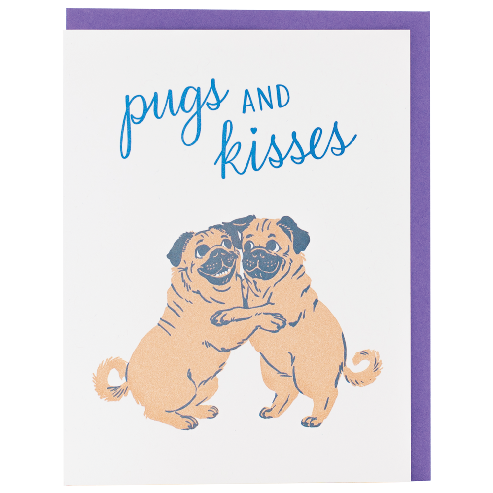 Pugs & Kisses Love Card