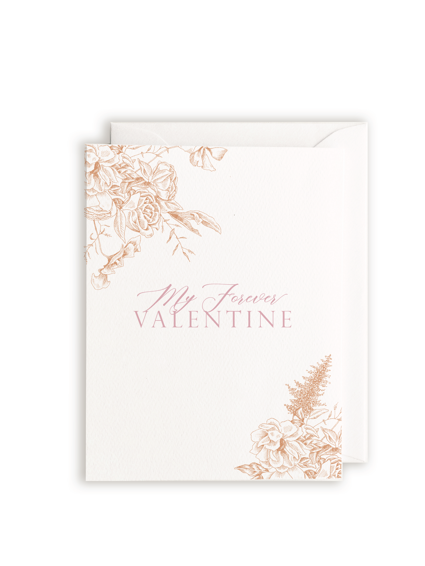 My Forever Valentine Letterpress Greeting Card