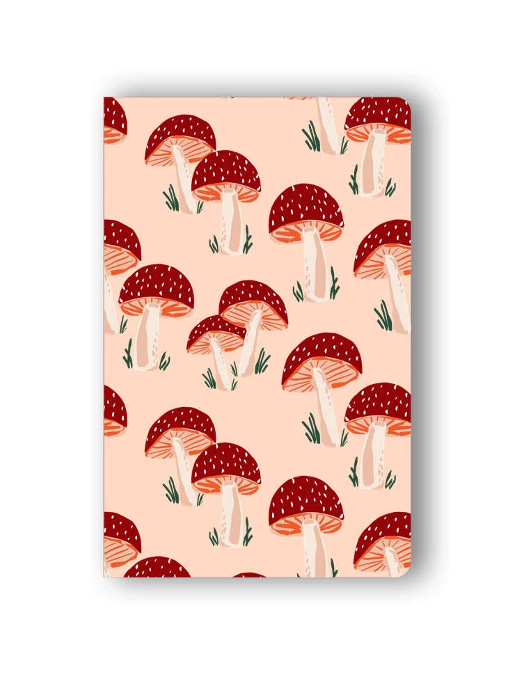 Peach Mushrooms notebook